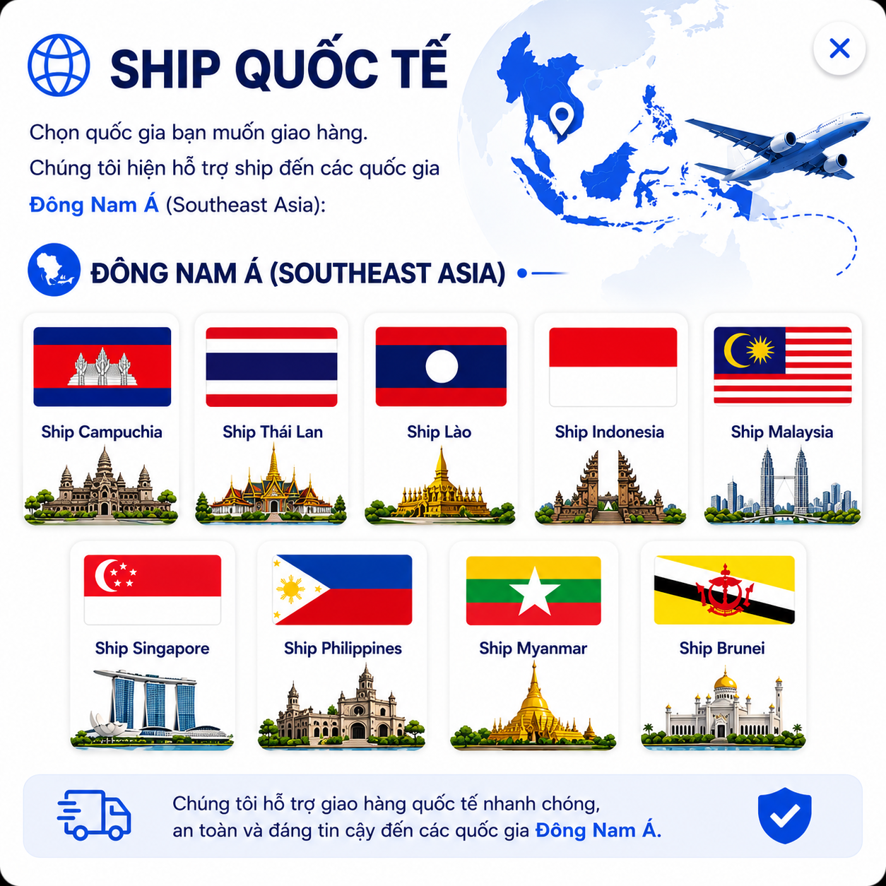 Gửi Đông Nam Á 