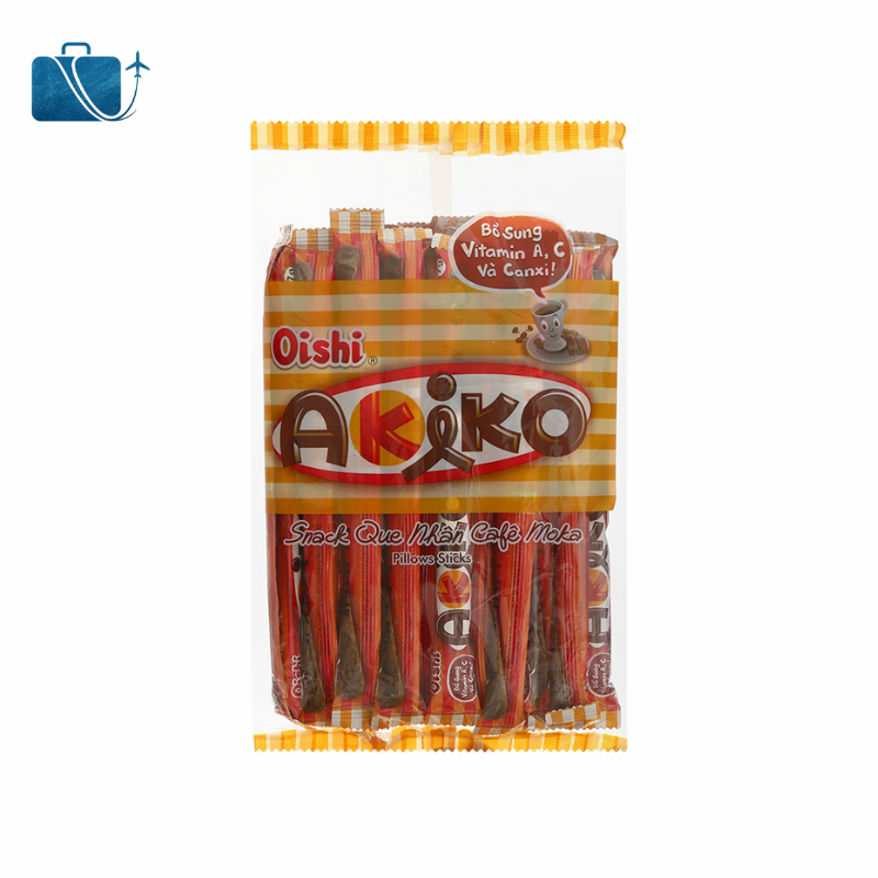 Snack Oishi Akiko Cà Phê Moka 140g 2