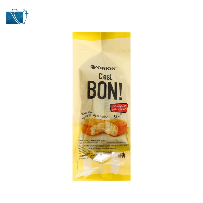 Bánh Bông Lan Sợi Thịt Gà Orion C'est Bon 85g – Ship Quốc Tế Nhật, Mỹ, Hàn, Campuchia 2