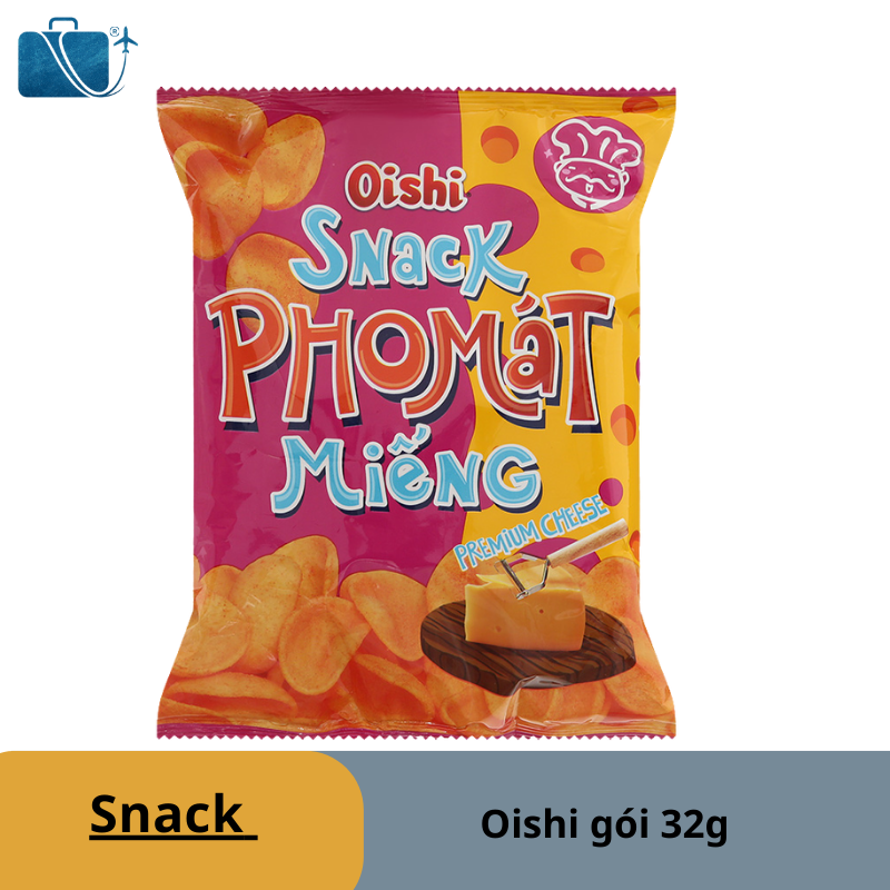Snack Phô Mai Miếng Oishi Gói 32g – Giòn Tan, Béo Ngậy – Ship Quốc Tế Đi Mỹ, Nhật, Hàn, Úc
