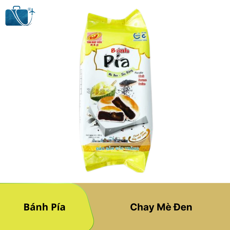 Bánh Pía Chay Mè Đen – Đặc Sản Sóc Trăng Ship Quốc Tế Nhật, Mỹ, Hàn, Campuchia