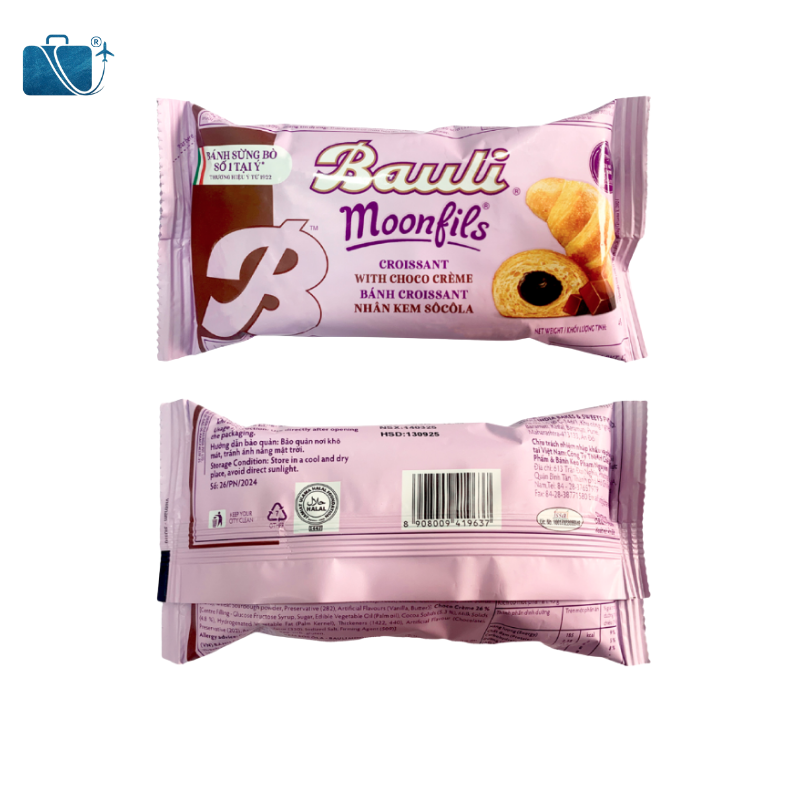Bánh Sừng Bò Bauli Moonfils Vị Kem Socola 45g – Croissant Ship Quốc Tế Nhật, Mỹ, Hàn, Campuchia 2