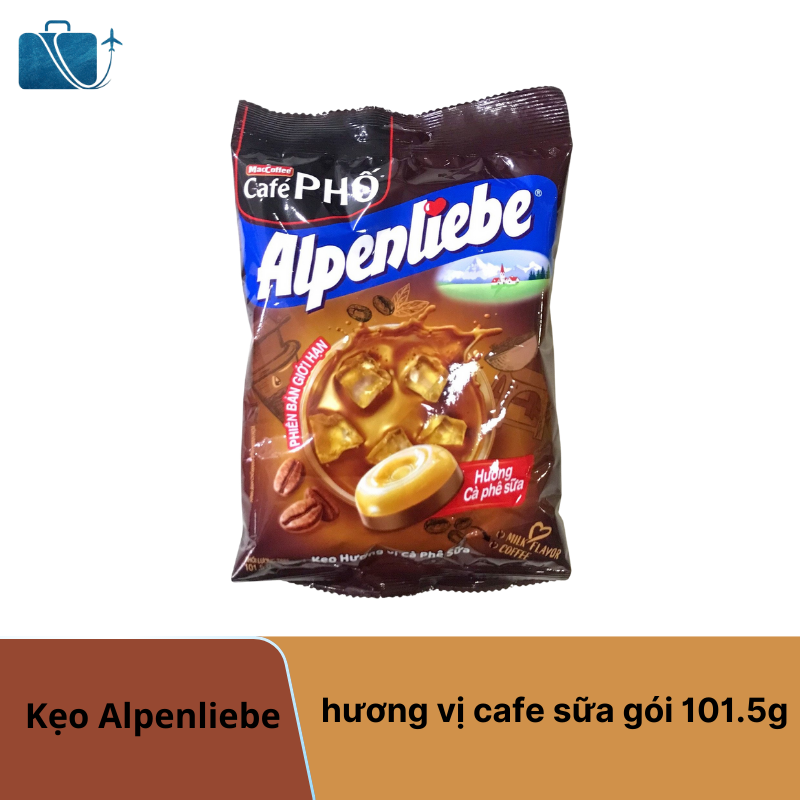 Kẹo Alpenliebe Vị Cà Phê Sữa Gói 101.5g – Ngọt Dịu, Thơm Lừng, Tan Chảy Mê Say