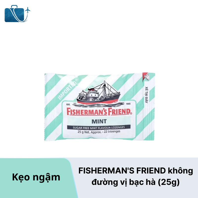 Kẹo Cay Không Đường Fisherman’s Friend Vị Bạc Hà 25g