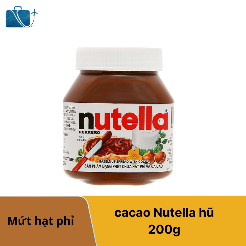 Mứt Hạt Phỉ Và Cacao Nutella Hũ 200g – Vị Ngon Béo Bùi, Đậm Đà Cacao