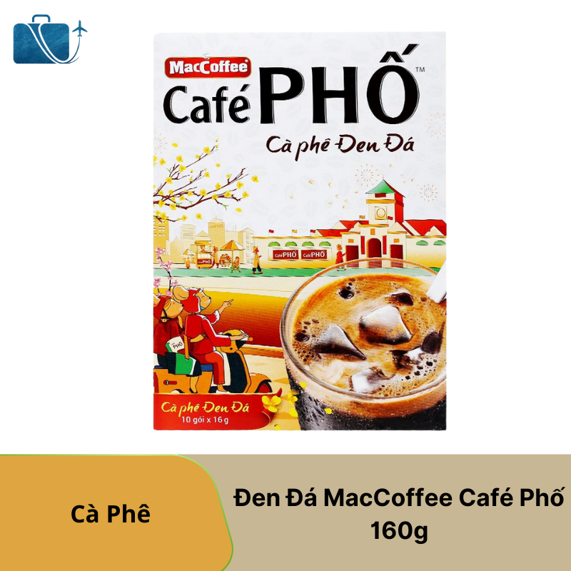 Cà phê đen đá MacCoffee Café Phố 160g