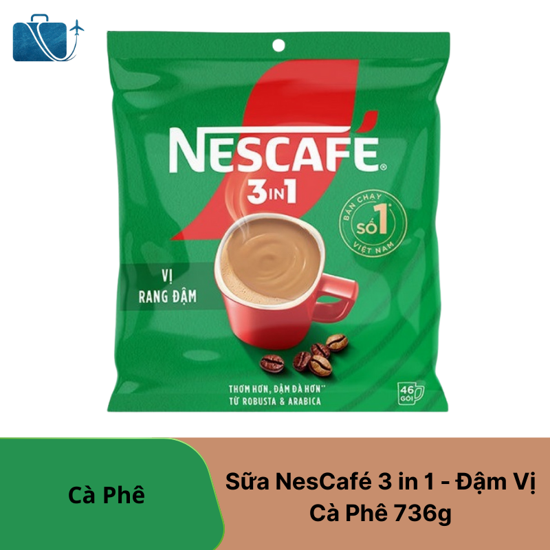 Cà phê sữa NesCafé 3 in 1 đậm vị cà phê 736g