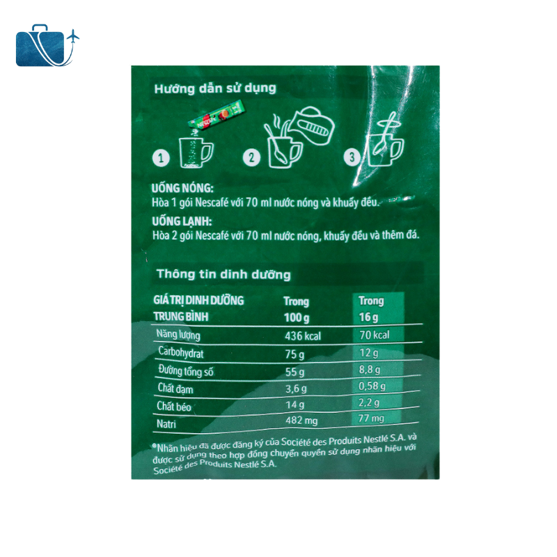 Cà phê sữa NesCafé 3 in 1 đậm vị cà phê 736g 2