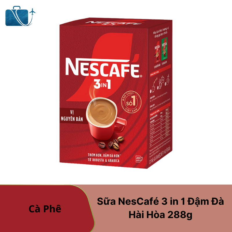 Cà phê sữa NesCafé 3 in 1 đậm vị cà phê 288g