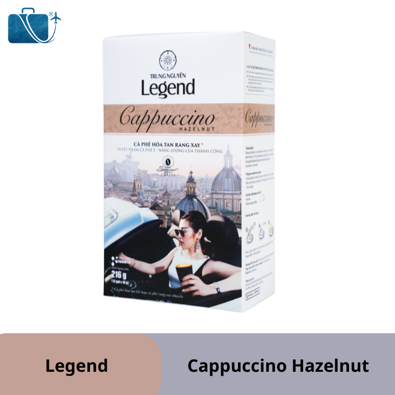 Trung Nguyên Legend Cappuccino Hazelnut – Hương vị cà phê hạt dẻ đậm đà, sang trọng