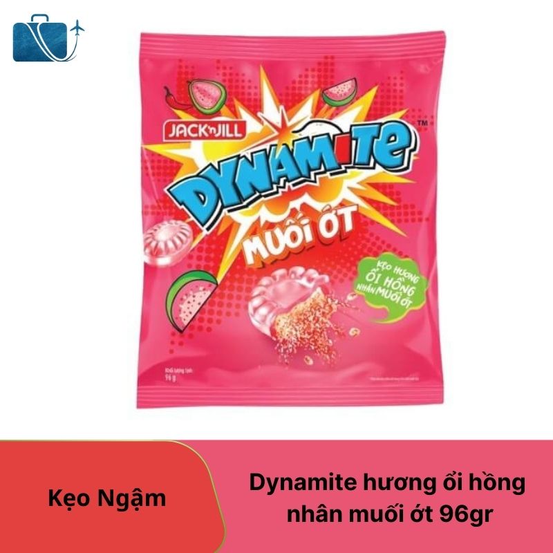Kẹo Ngậm Dynamite Hương Ổi Hồng Nhân Muối Ớt 96g