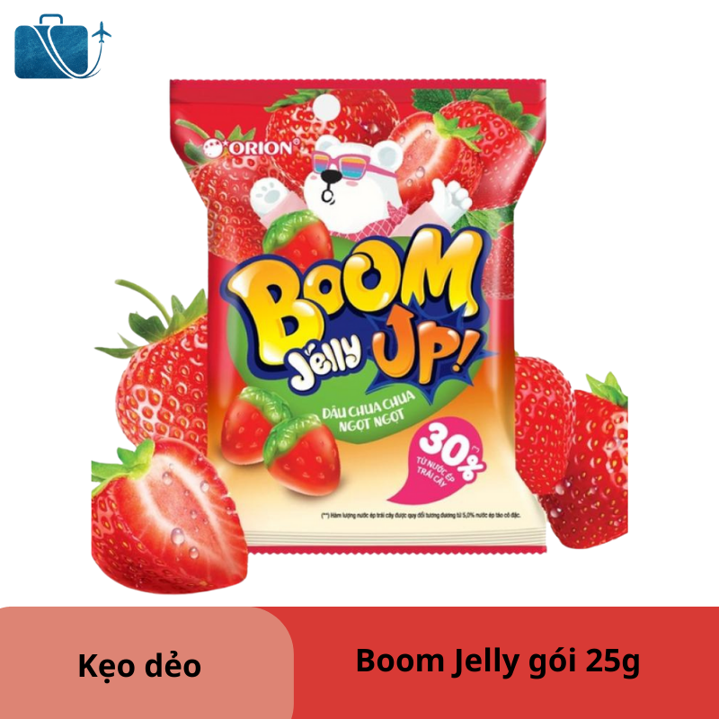 Kẹo Dẻo Vị Dâu Orion Boom Jelly – Ngọt ngào chuẩn hương vị Việt