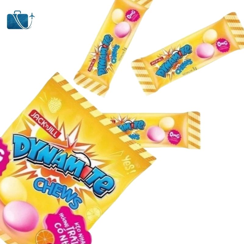 Kẹo Nhai 3 Viên Dynamite Chews Candy Gói 125g 2