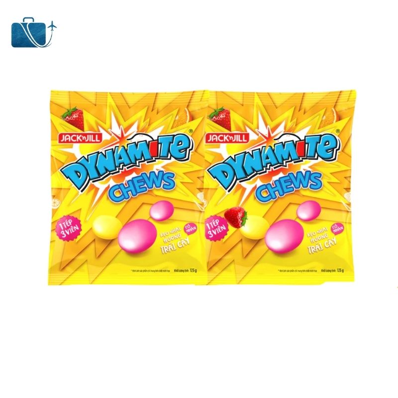 Kẹo Nhai 3 Viên Dynamite Chews Candy Gói 125g 3