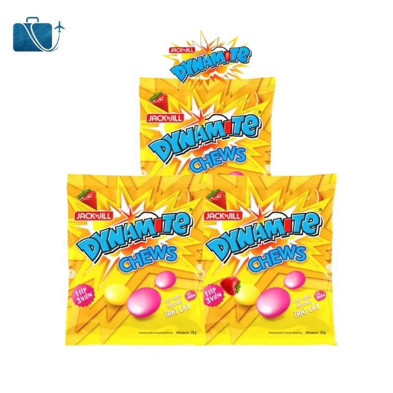 Kẹo Nhai 3 Viên Dynamite Chews Candy Gói 125g 4