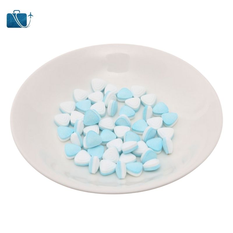 Kẹo ngậm không đường hương peppermint với trà xanh Mentos Pure Fresh hộp 35g 3