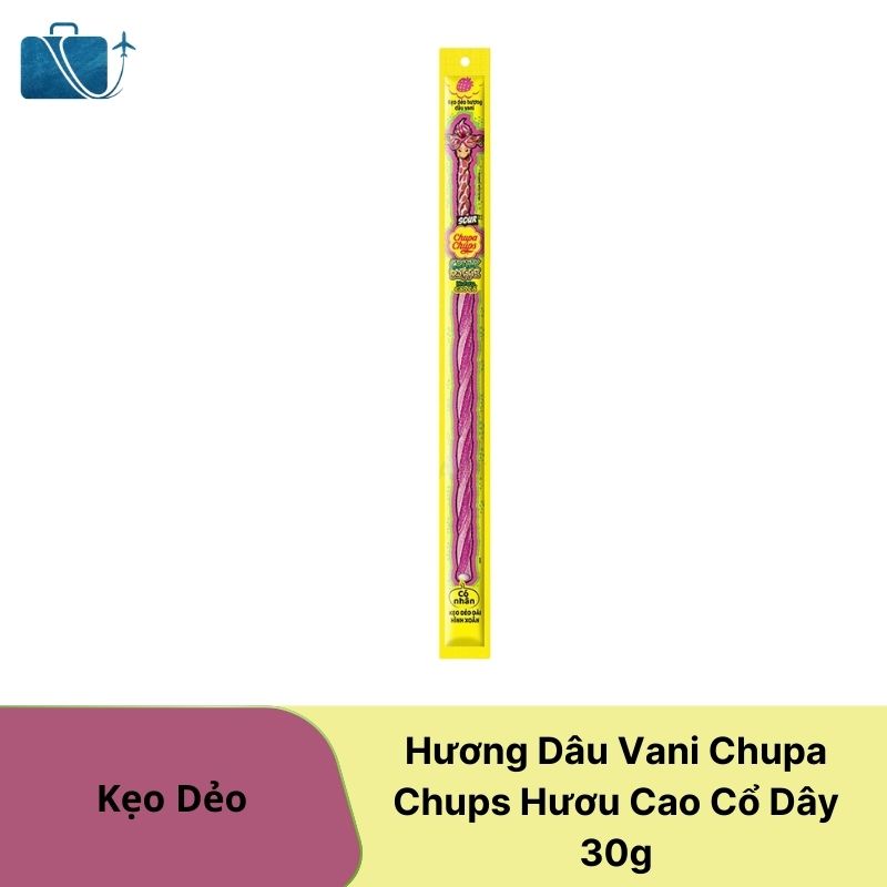 Kẹo Dẻo Hương Dâu Vani Chupa Chups Hươu Cao Cổ Dây 30g