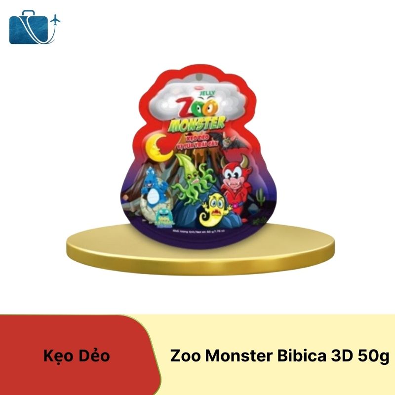 Kẹo Dẻo Zoo Monster Bibica 3D 50g