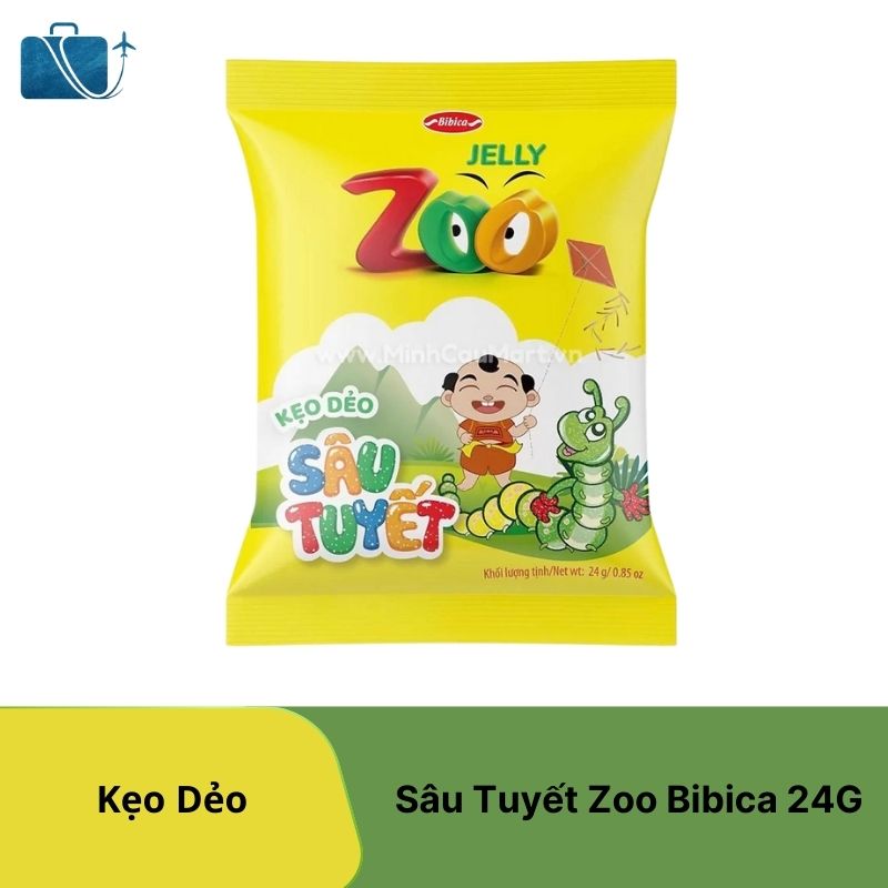 Kẹo Dẻo Sâu Tuyết Zoo Bibica 24G