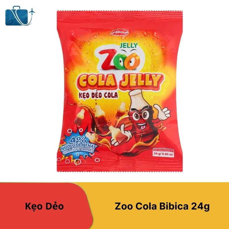 Kẹo Dẻo Zoo Cola Bibica 24g