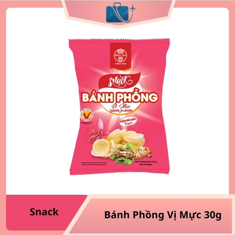 Snack Bánh Phồng Vị Mực 30g