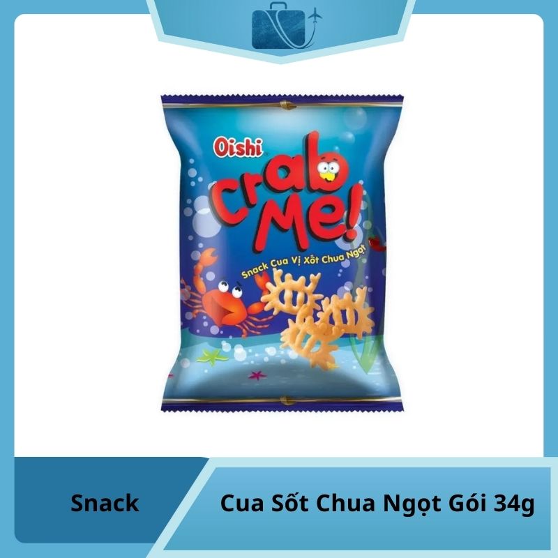 Snack Cua Sốt Chua Ngọt Oishi Gói 34g