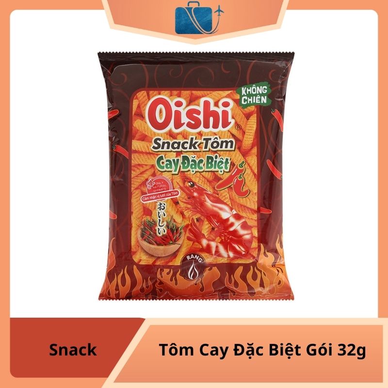 Snack Tôm Cay Đặc Biệt Oishi Gói 32g