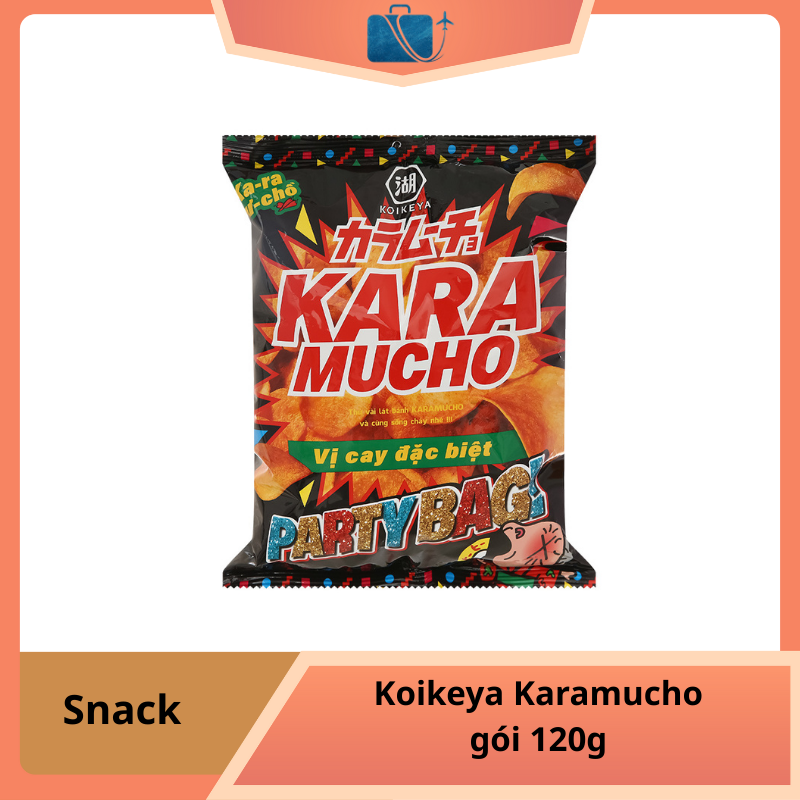 Snack Khoai Tây Vị Cay Đặc Biệt Koikeya Karamucho Gói 120g – Đậm Đà Hương Vị Nhật Bản, Cay Ngon Bùng Nổ