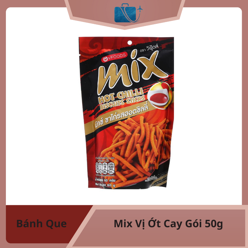 Bánh Que Mix Vị Ớt Cay Gói 50g