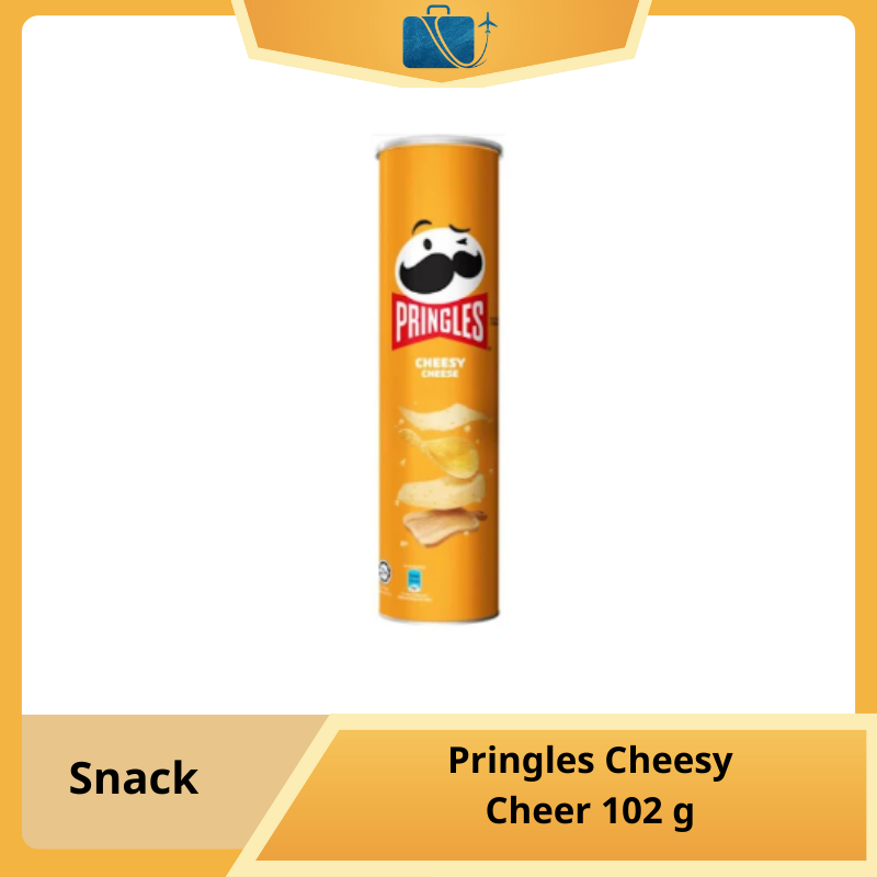 Snack Khoai Tây Pringles Cheesy Cheer 102g – Vị Phô Mai Mỹ Thơm Béo, Giòn Rụm Khó Cưỡng