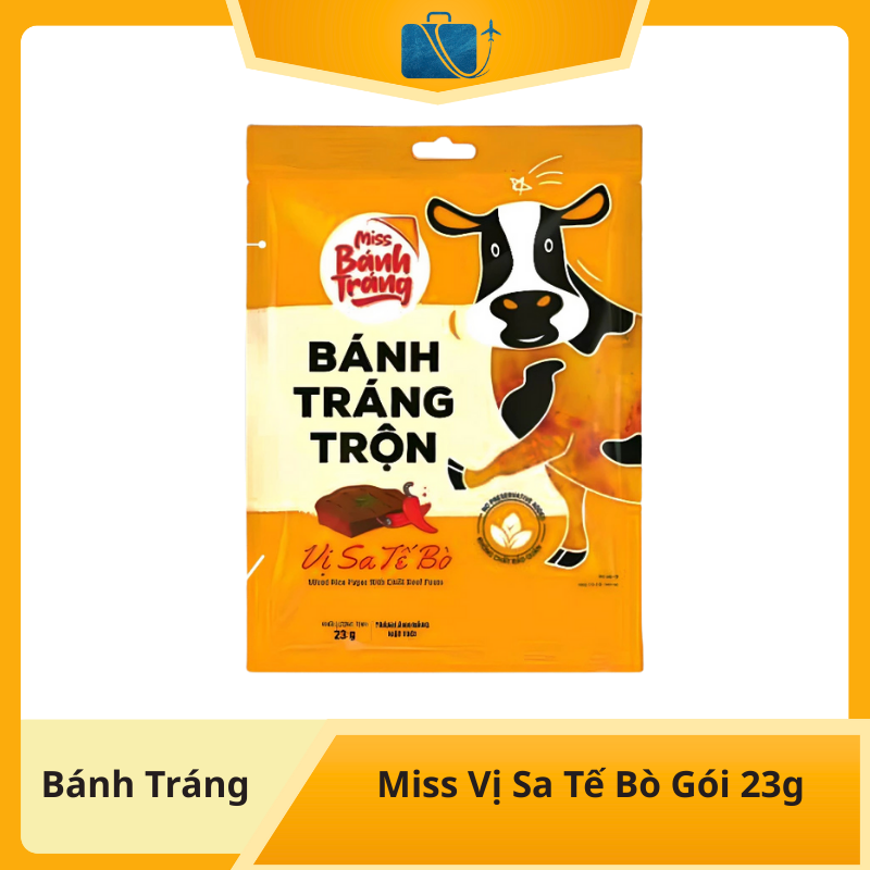 Bánh Tráng Miss Vị Sa Tế Bò Gói 23g