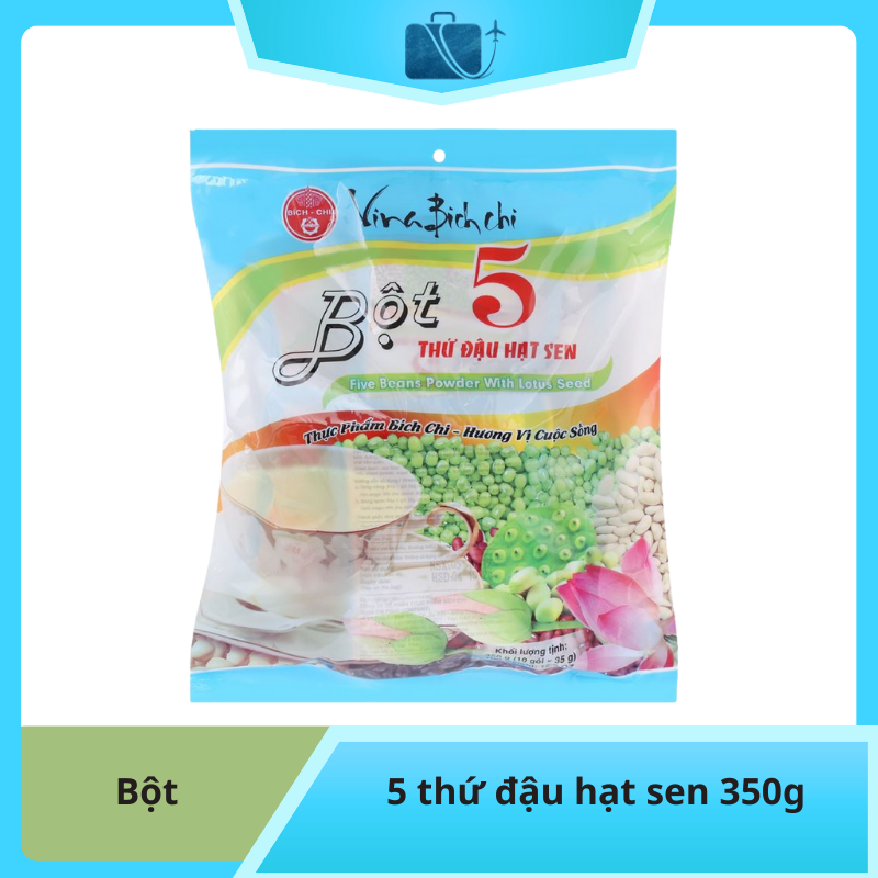 Bột 5 thứ đậu hạt sen Bích Chi bịch 350g