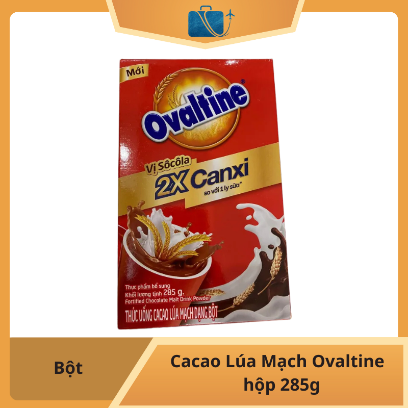 Bột Cacao Lúa Mạch Ovaltine - hộp 285g