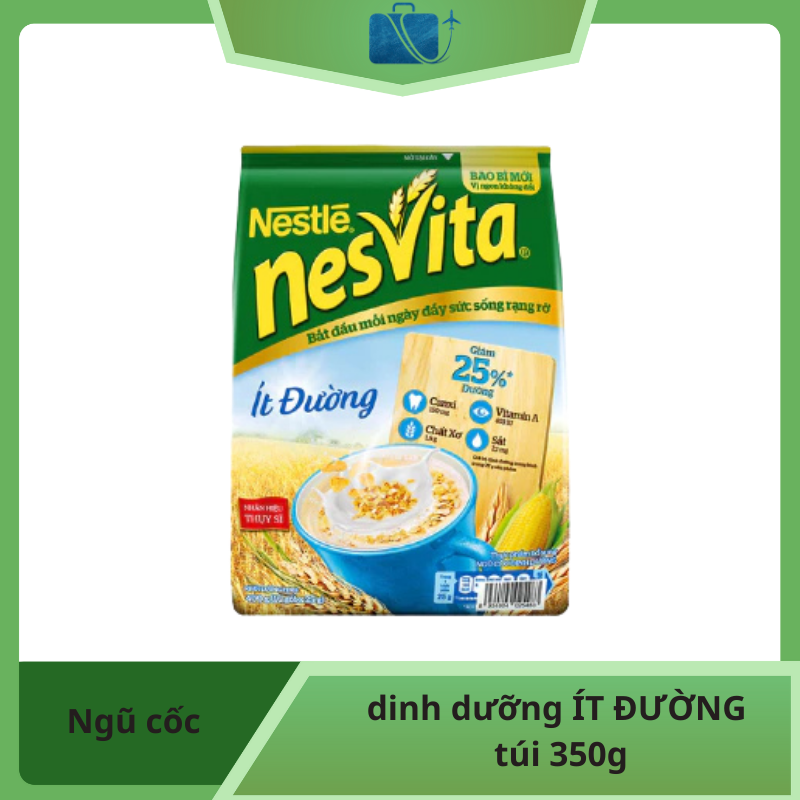 Ngũ cốc dinh dưỡng ÍT ĐƯỜNG NesVita túi 350g