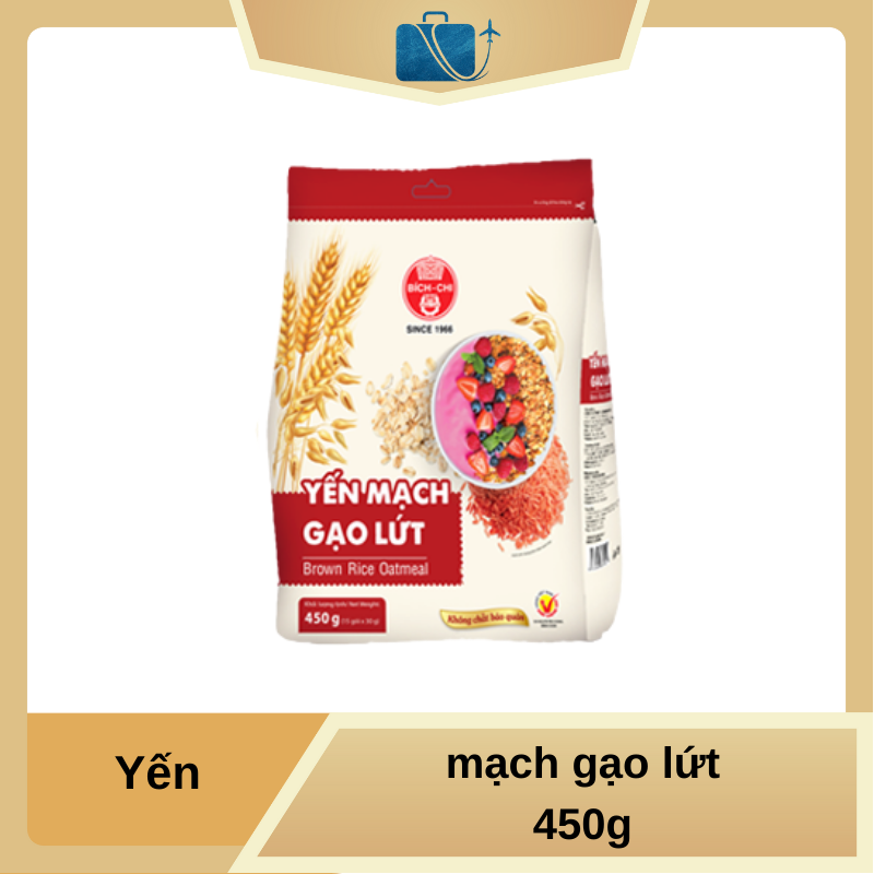 Yến Mạch Gạo Lứt Bích Chi 450g – Bữa Sáng Healthy, Giàu Dinh Dưỡng