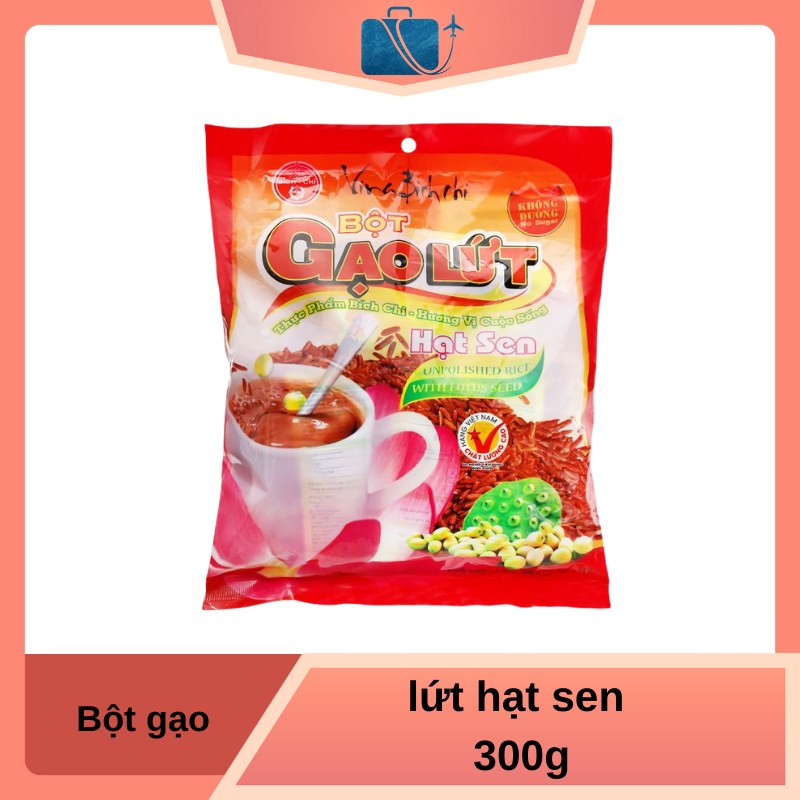 Bột gạo lứt hạt sen Bích Chi bịch 300g