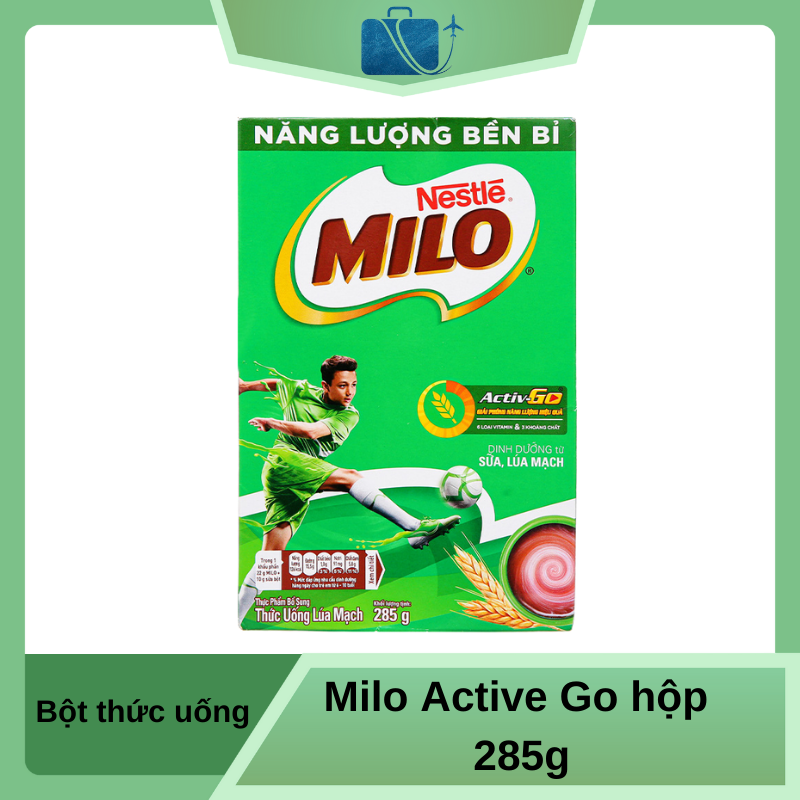 Bột thức uống lúa mạch Milo Active Go hộp 285g