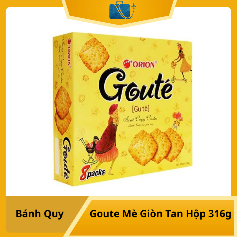 Bánh Quy Goute Mè Giòn Tan Hộp 316g