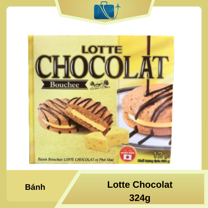 Bánh Lotte Chocolat Bouchee vị Phô Mai – Thơm ngon