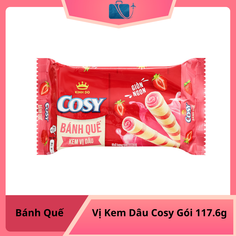 Bánh Quế Vị Kem Dâu Cosy Gói 117.6g