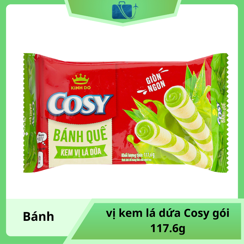 Bánh Quế Vị Kem Lá Dứa Cosy Gói 117.6g