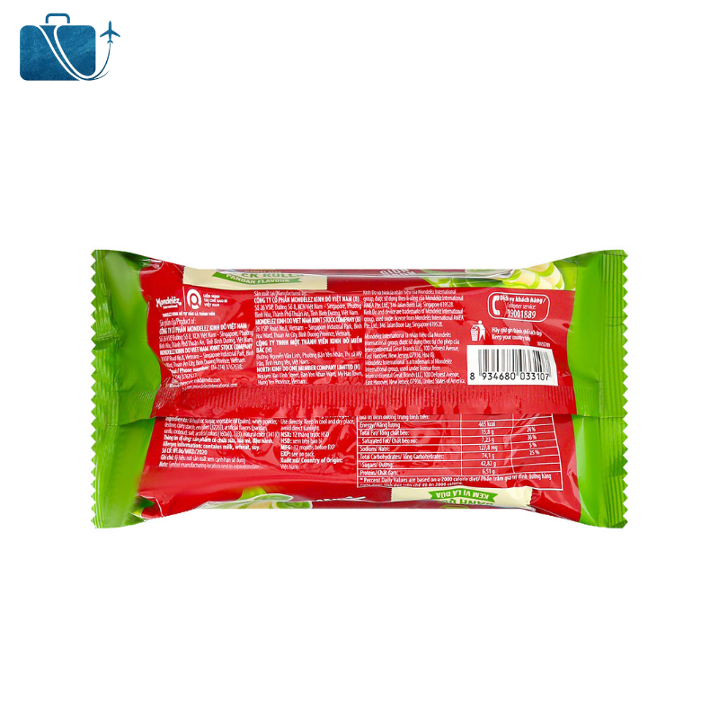 Bánh Quế Vị Kem Lá Dứa Cosy Gói 117.6g 2