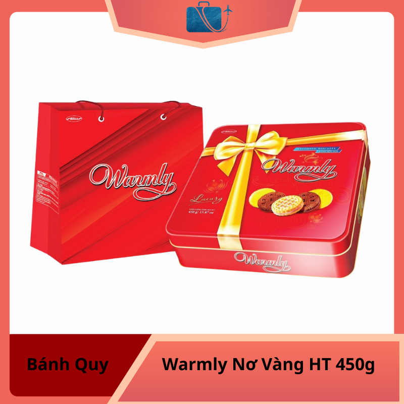 Bánh Quy Warmly Nơ Vàng HT 450g