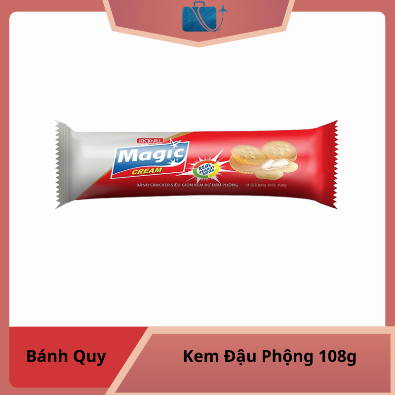 Bánh Magic Cracker Kem Đậu Phộng 108g