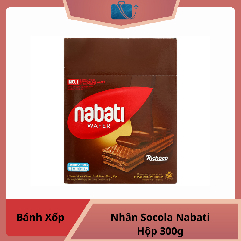 Bánh Xốp Nhân Socola Nabati Hộp 300g