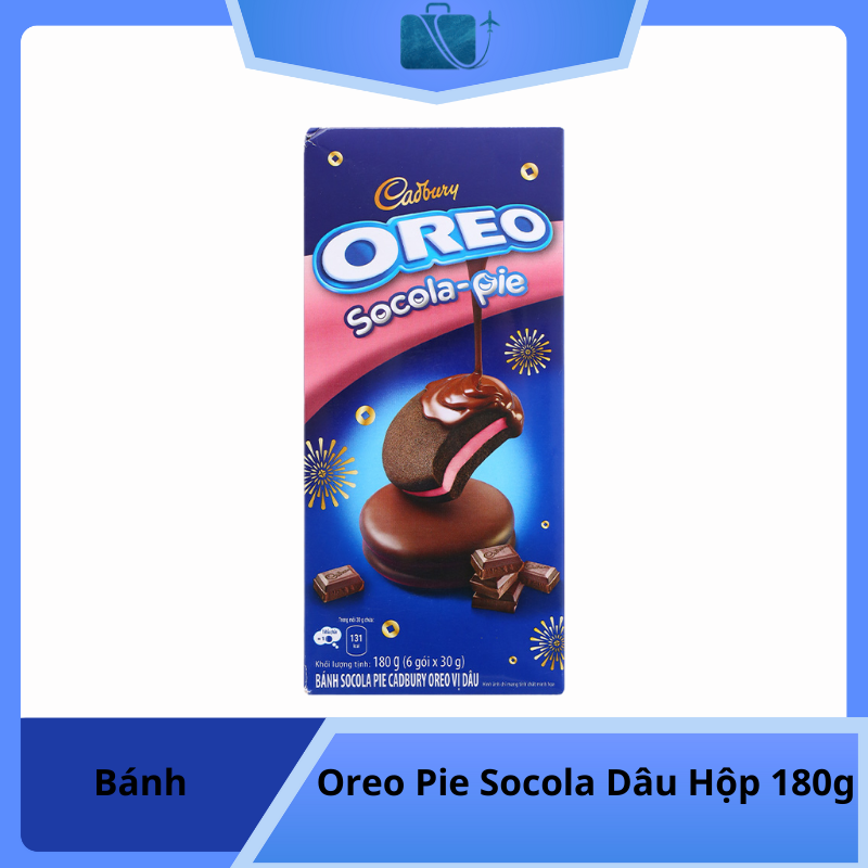 Bánh Oreo Pie Socola Dâu Hộp 180g