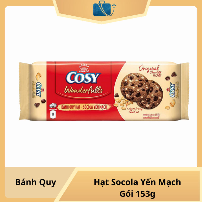 Bánh Quy Hạt Socola Yến Mạch Cosy Original Gói 153g