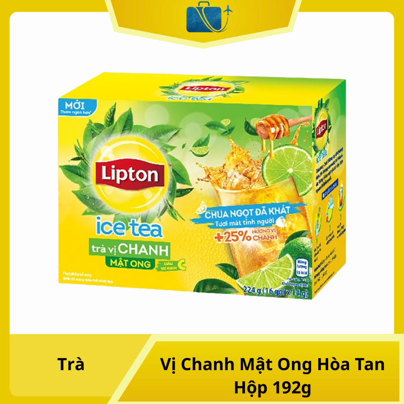 Trà Lipton Ice Tea Vị Chanh Mật Ong Hòa Tan Hộp 192g