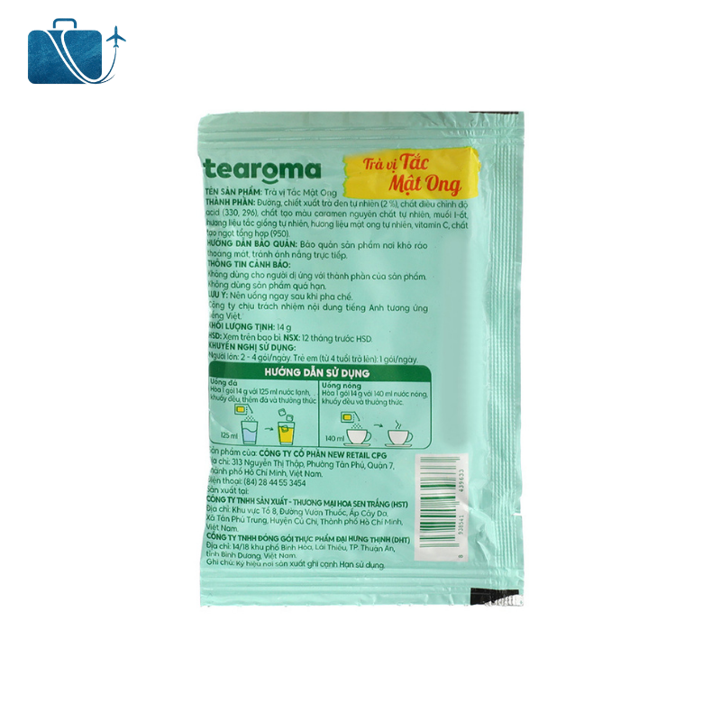 Trà Tắc Mật Ong Tearoma Hộp 196g 3