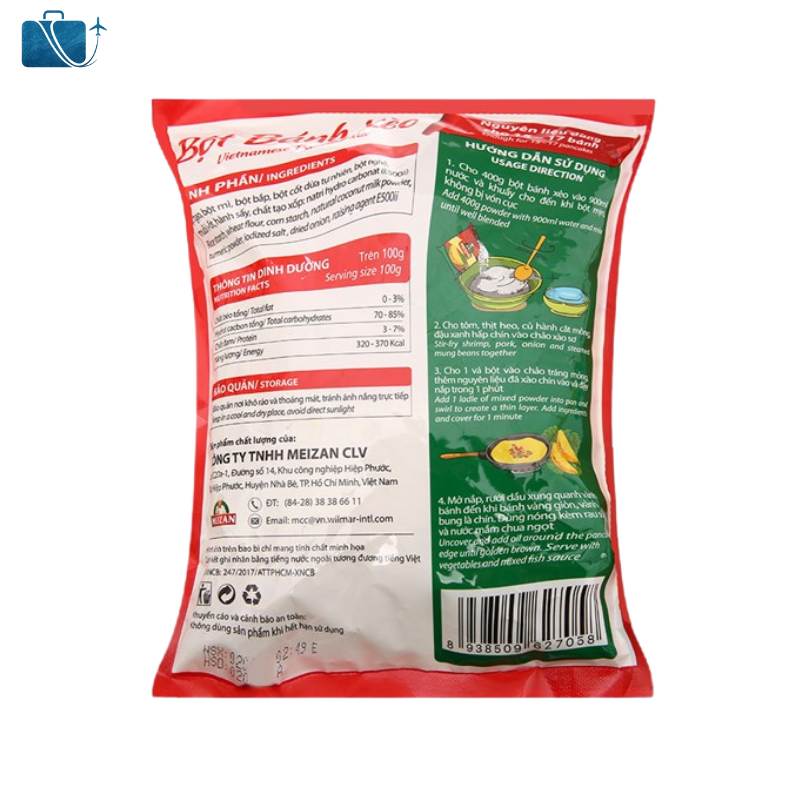 Bột Bánh Xèo Meizan Gói 400g 2